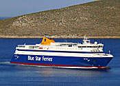 Blue Star Ferries in Greece.
