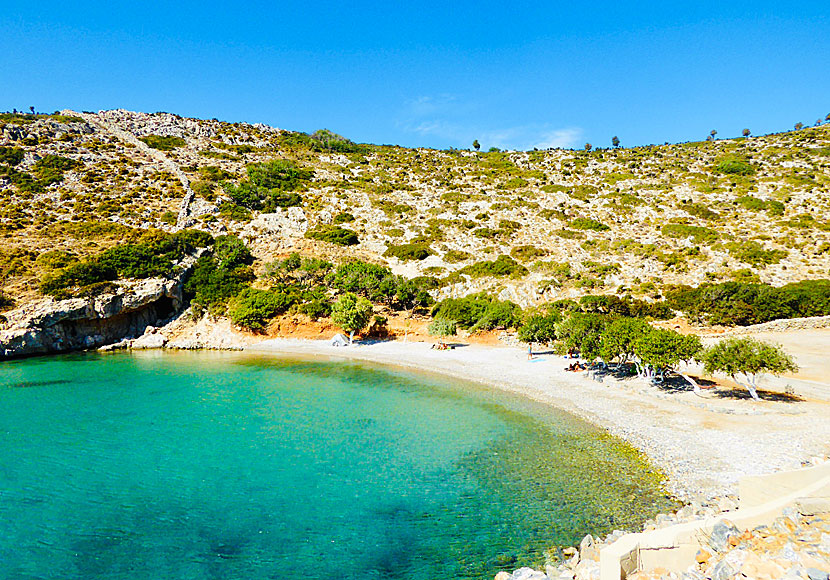 Spilia beach on Agathonissi in the Dodecanese.