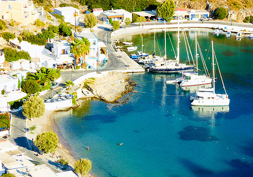 The port of Agios Georgios on Agathonissi in Greece.
