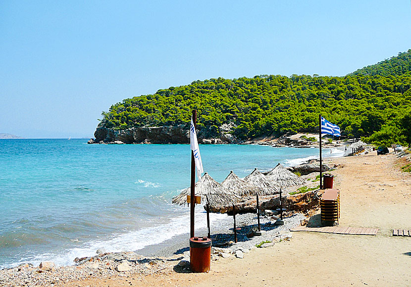 The best beaches on Agistri. Dragonera beach.