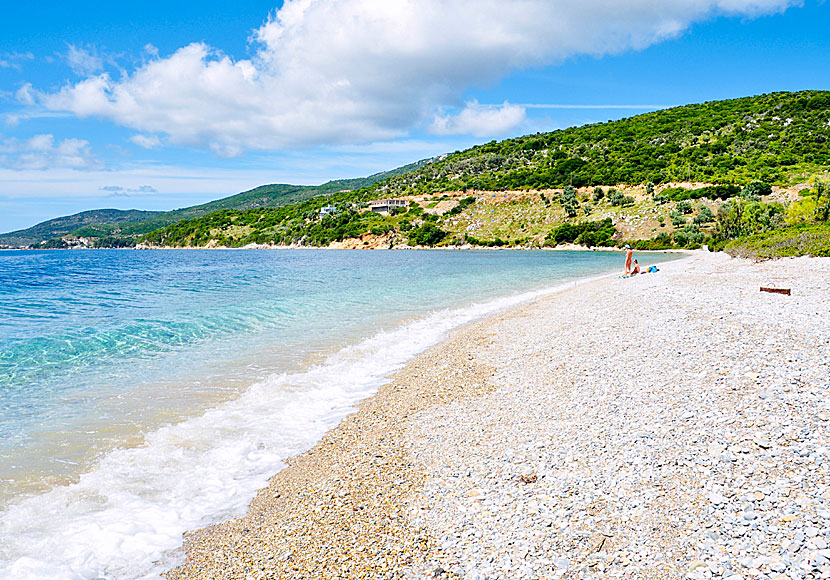 Agios Dimitrios beach on the north of Alonissos.