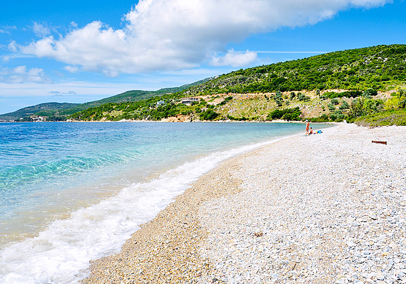 The best beaches on Alonissos. Agios Dimitrios beach.