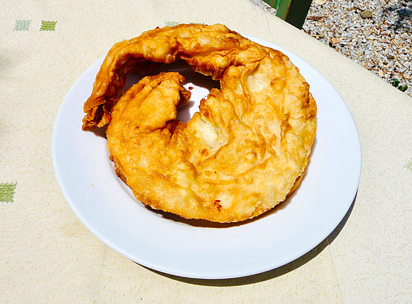 Alonissos pie is tastier than Skopelos pie.