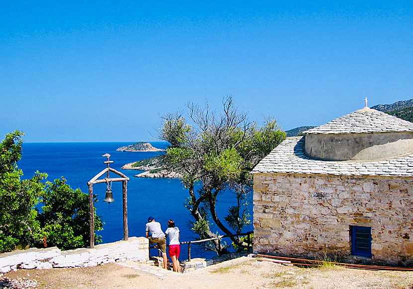 The church of Agia Anarghiri is the most interesting sight and on Alonissos in Greece.