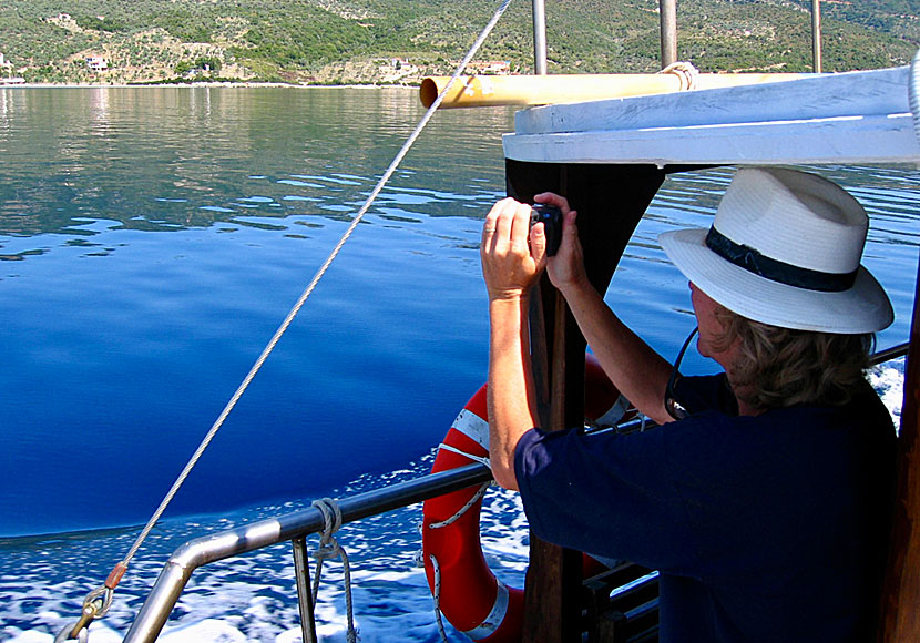 Excursion to the Marine National Park near Alonissos with the excursion boat Gorgona.