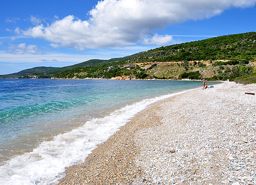 The best beaches on Alonissos. Agios Dimitrios beach.