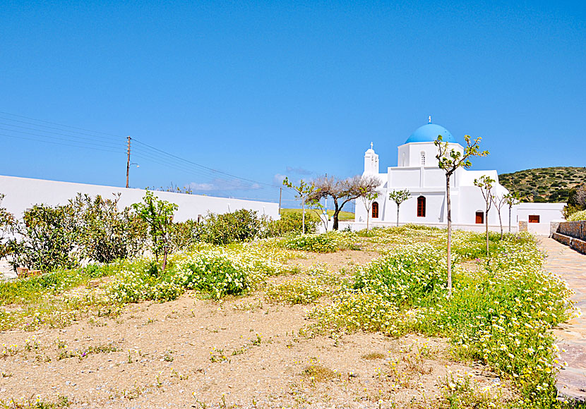The church of Agia Paraskevi between Kalofana and Kalotaritissa on Amorgos.