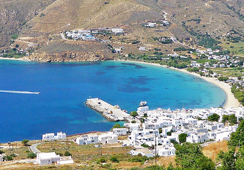 Aegiali seen from Potamos on Amorgos.
