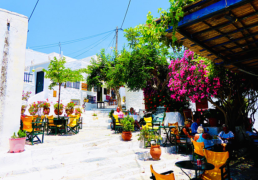 Squares in Chora in Amorgos.