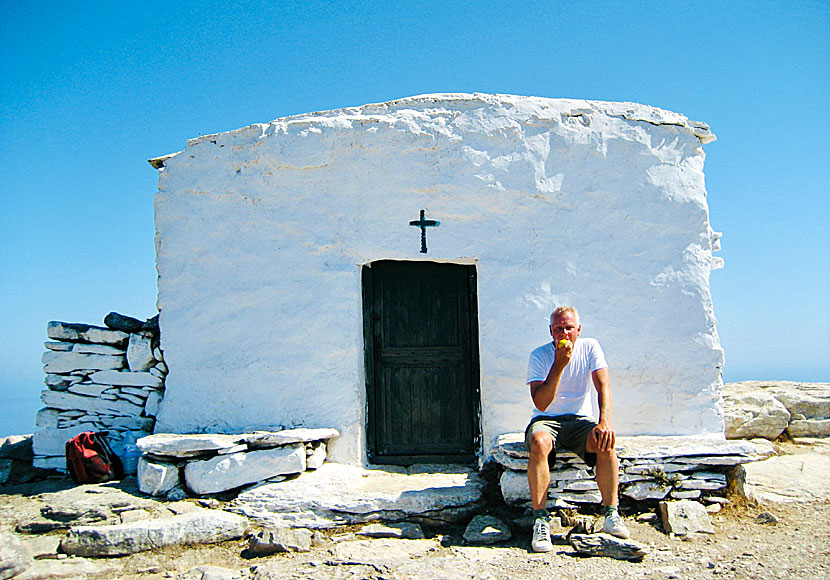 Bring something to eat and enjoy the divine views from the small chapel on the highest mountain of Amorgos.