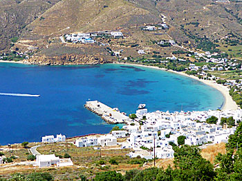 The village Aegiali on Amorgos.