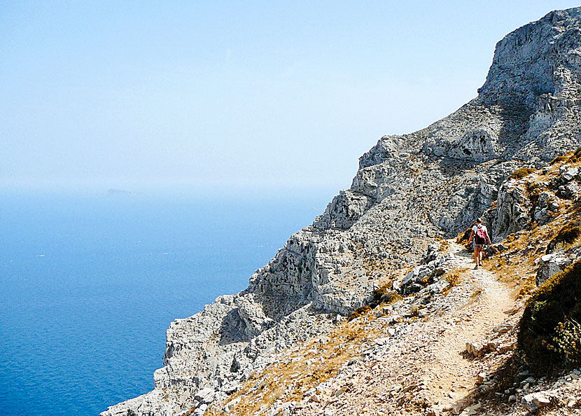 I recommend hiking to the church of Stavros in Amorgos only to very experienced hikers