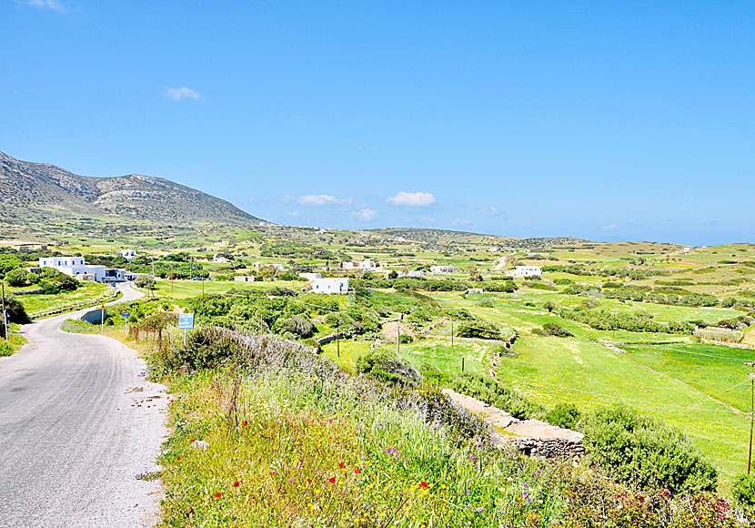 The village of Kalofana in Kato Meria on Amorgos in the Cyclades.