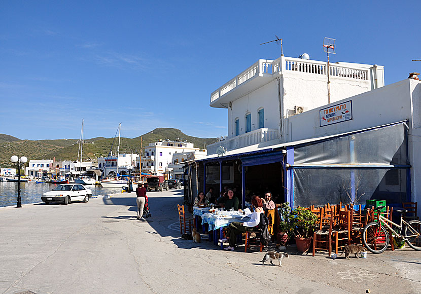 Taverna Mouragio in Katapola. Amorgos.