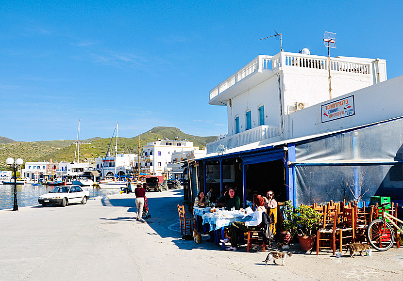 Taverna Mouragio in Katapola on Amorgos.