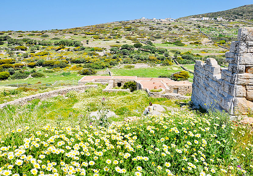 Agia Triada Tower near the villages of Rachoula, Kalofana and Arkesini in Kato Meria on southern Amorgos.