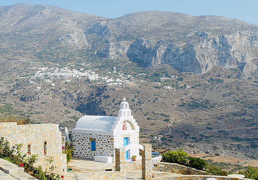 The windmills of Machos are located on a high mountain above the villages of Tholaria and Langada on Amorgos in the Cyclades.