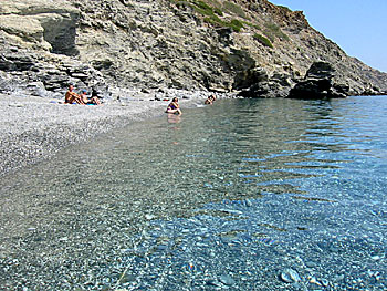 Mouros beach on Amorgos.