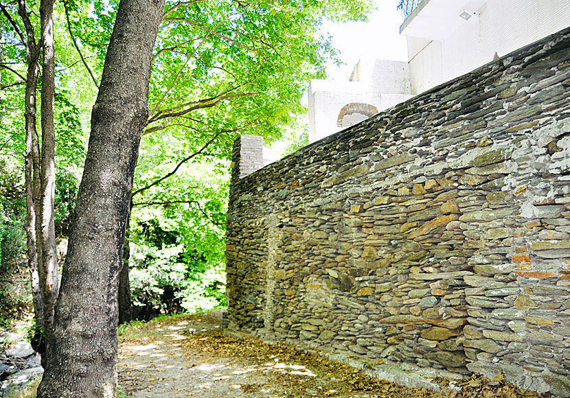 Arni is surrounded by chestnut trees, plane trees and rich vegetation.