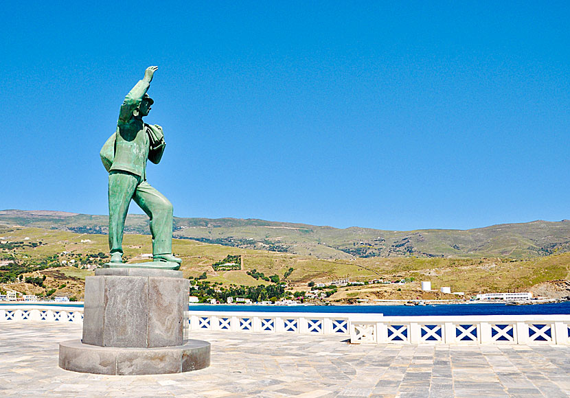 Andros is the windiest island in all of Greece.