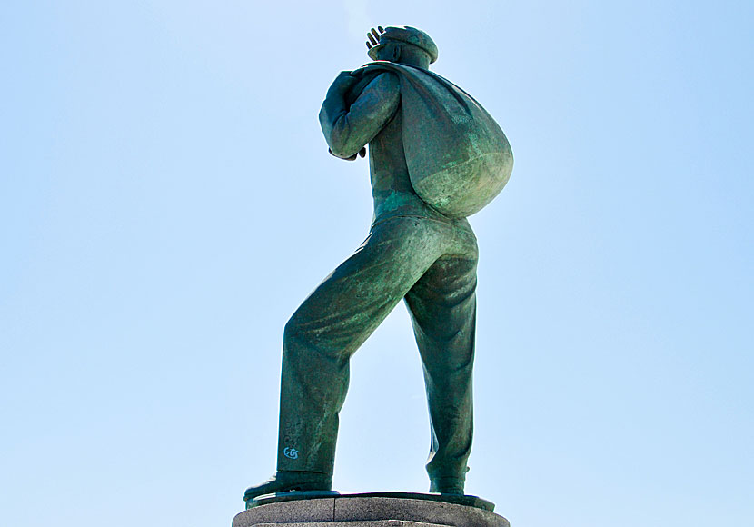 The Unknown Soldier on Andros in Greece.