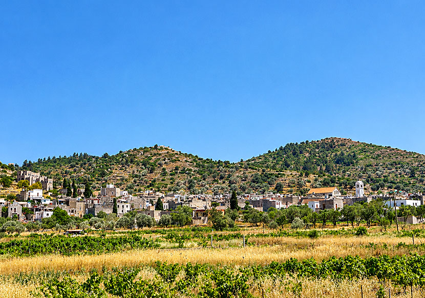 The medieval village of Mesta on Chios in Greece.