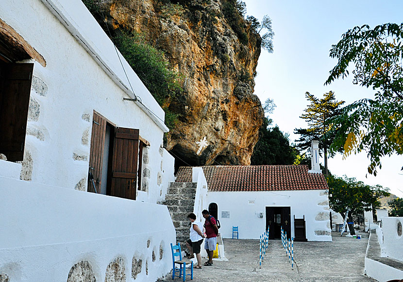 The well-known 99 Holy Fathers Monastery in Azogires. Crete.