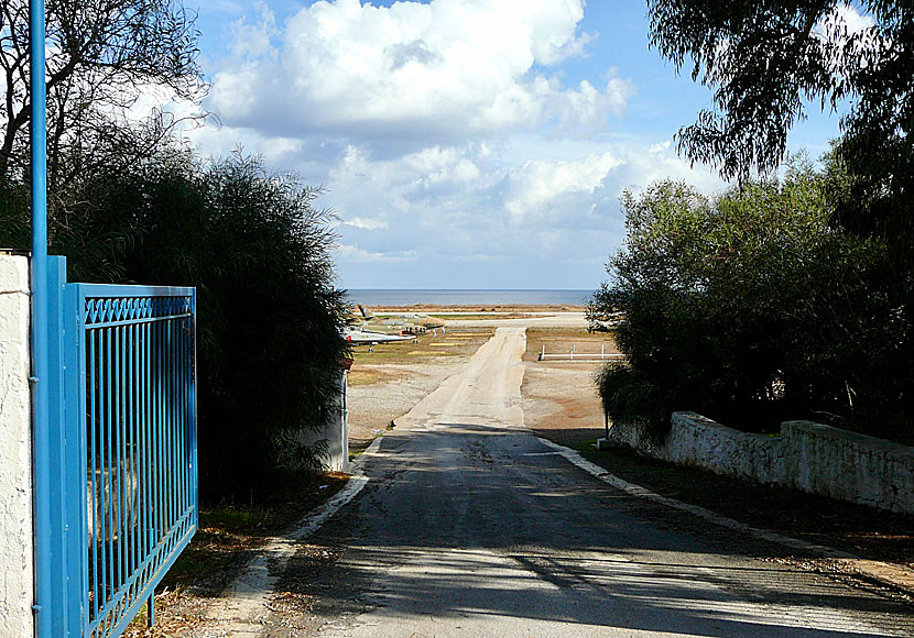 The airport in Maleme west of Chania in Crete.