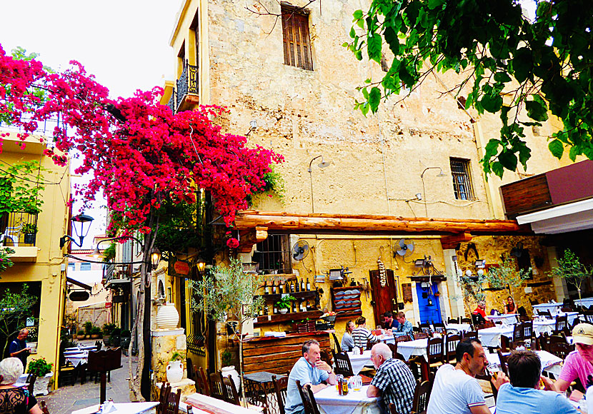 Almost all restaurants and taverns in Chania serve very good Greek food.