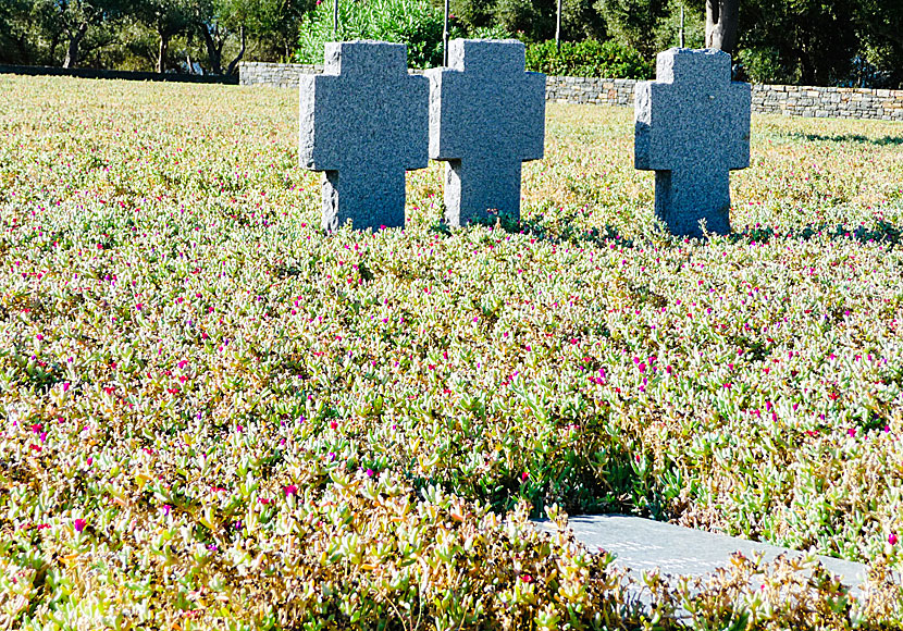 In Crete, there is the Allied cemetery in Souda and the German cemetery in Maleme.