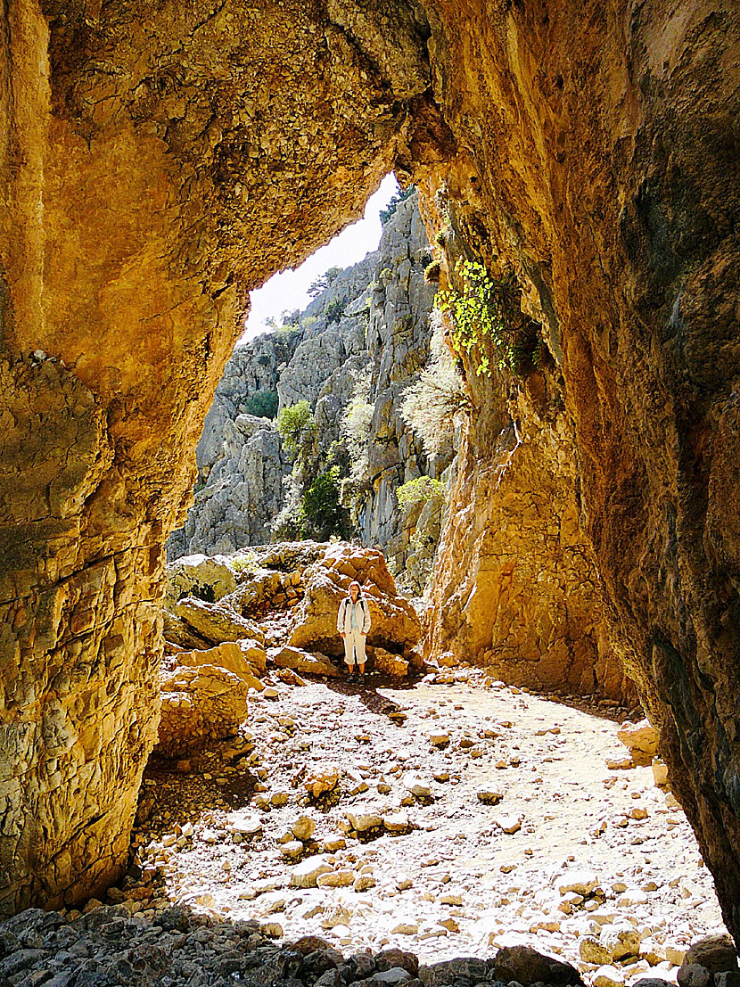 Don't miss the hike in the Imbros Gorge, which is an easier hike than the Samaria Gorge. 
