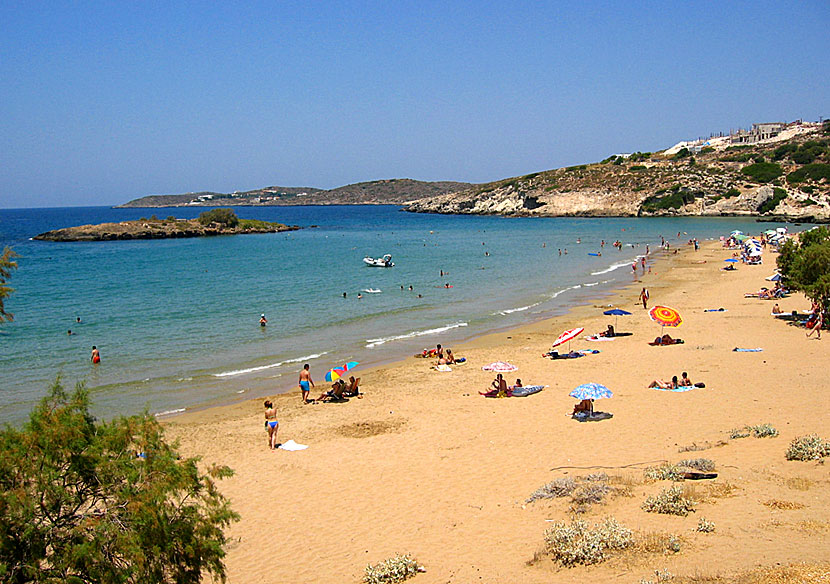 Kalathas island and Kalathas beach east of Chania. Crete.