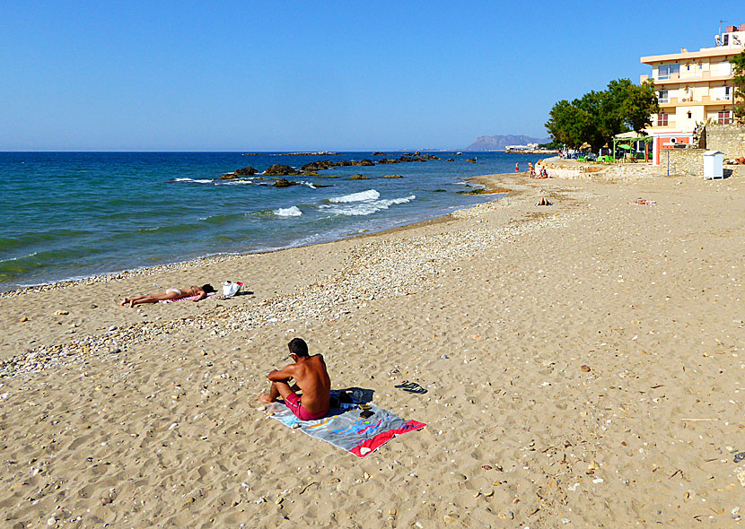The best beaches near Chania in Crete.  Klinakis beach.