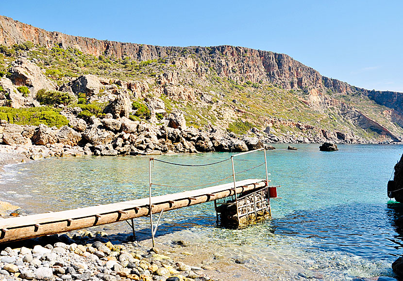 Lissos beach near Sougia and Paleochora in southern Crete.