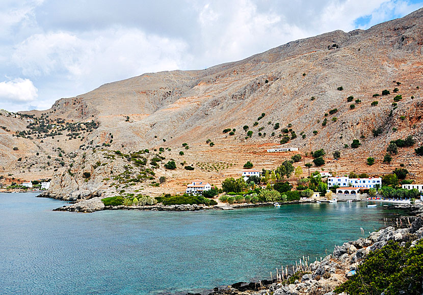 The villages of Phoenix, Lykos and Livaniana west of Loutro in southern Crete.