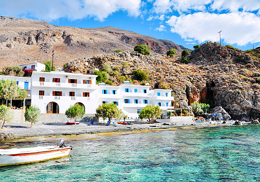 Pension Nikos Small Paradise in Lykos in southern Crete.