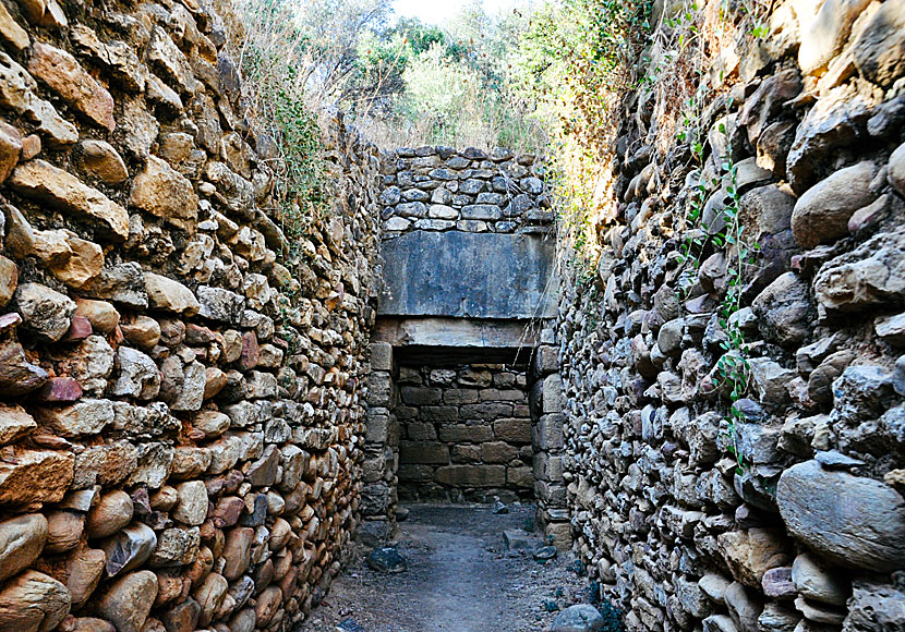 The Minoan tomb near the German cemetery in Maleme in Crete.