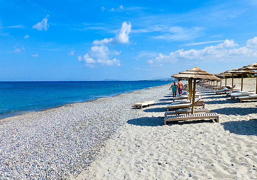 The beach of Kolymbari in  western Crete.