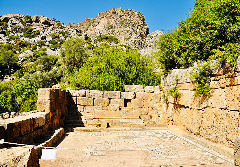 Temple dedicated to Asklepios who was the god of health and son of Apollo in Crete.