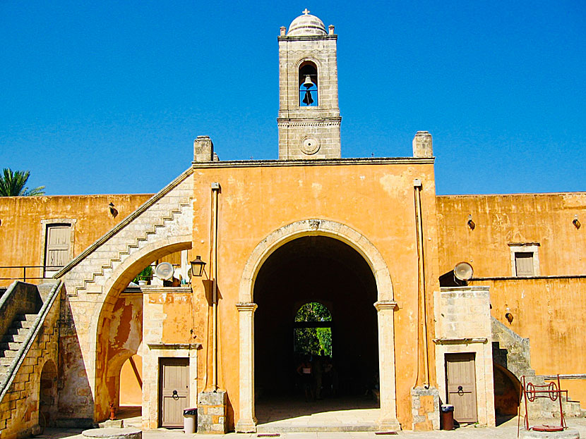 Tzagaroli Monastery on the Akrotiri Peninsula east of Chania in Crete.
