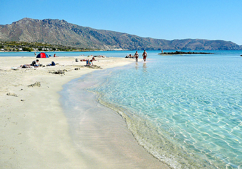 Elafonissi south of Chania is called Greece's Maldives. 