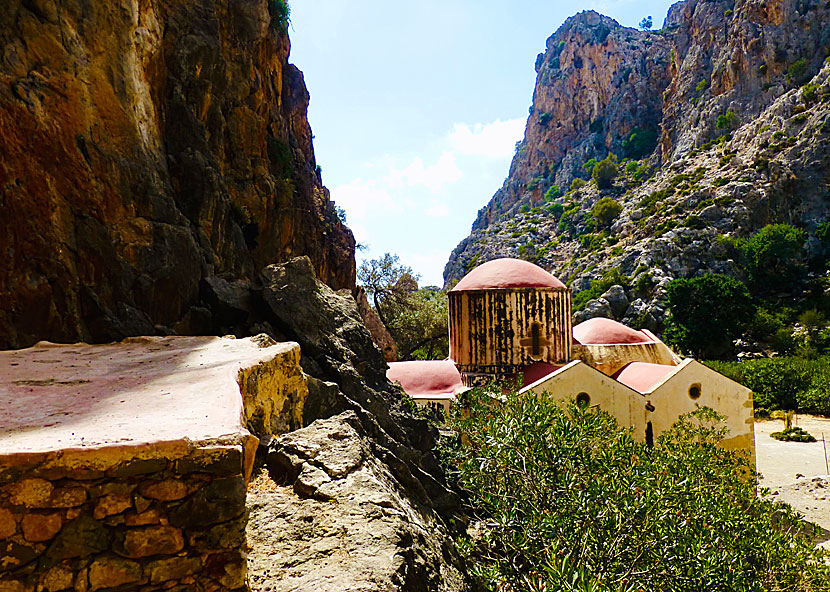 Agios Antonios church in Agiofarago Gorge is partly in a cave.