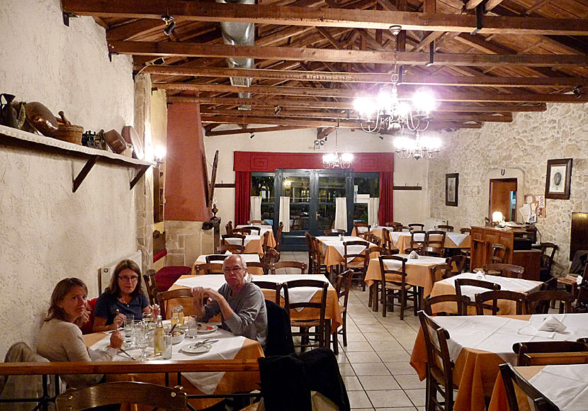 Restaurant Lykastos is one of many very good restaurants in Archanes.