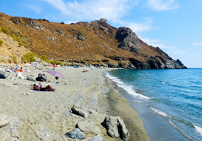 Dytikos beach west of Lentas.