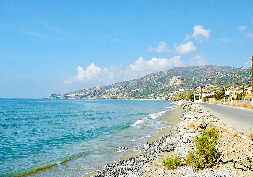 Keratokambos beach west of Mirtos in southern Crete.