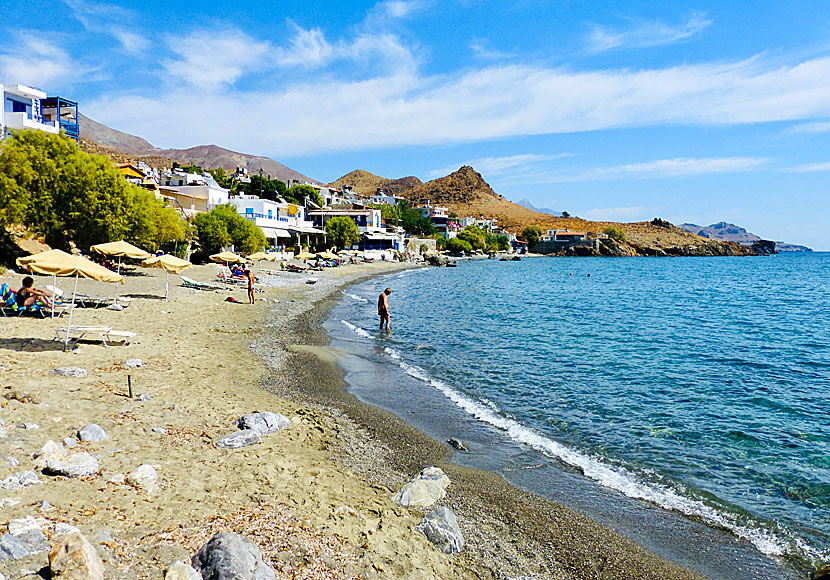 The beach in Lendas in southern Crete.