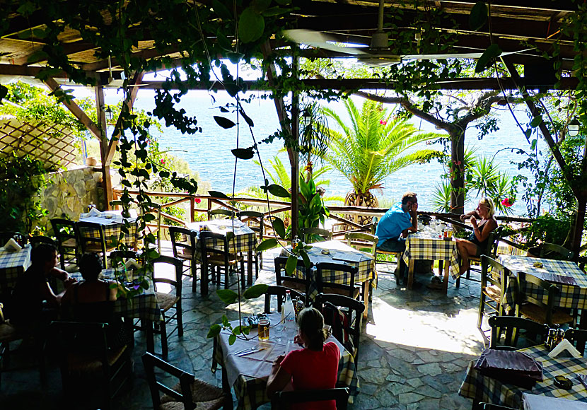 At Taverna El Greco in Lendas you eat excellent food. Crete.