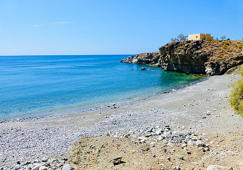 Loutra beach east of the small village of Lentas in southern Crete.