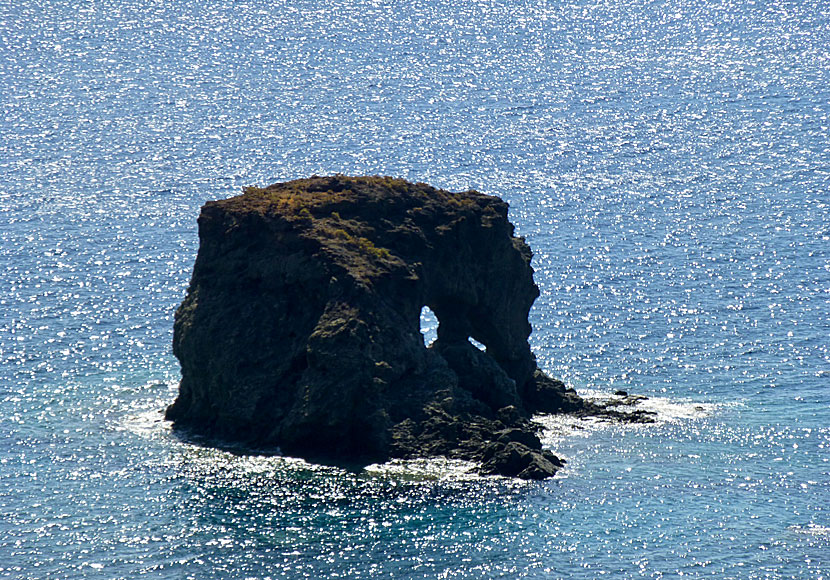 The Elephant Rock in Lendas in southern Crete.