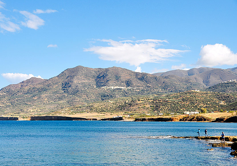 The village of Mochlos and the beautiful high mountains of eastern Crete.